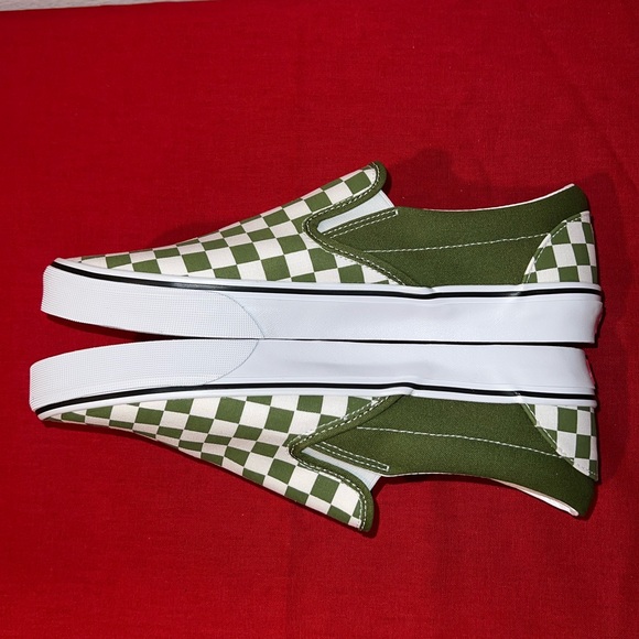 VANS Classic Slip-On Color Theory Checkerboard - 11 - Scarab Green / White - NWB - Picture 6 of 9